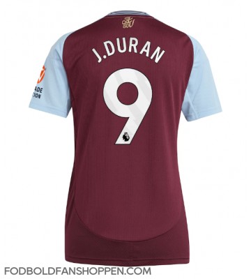 Aston Villa Jhon Duran #9 Hjemmebanetrøje Dame 2024-25 Kortærmet